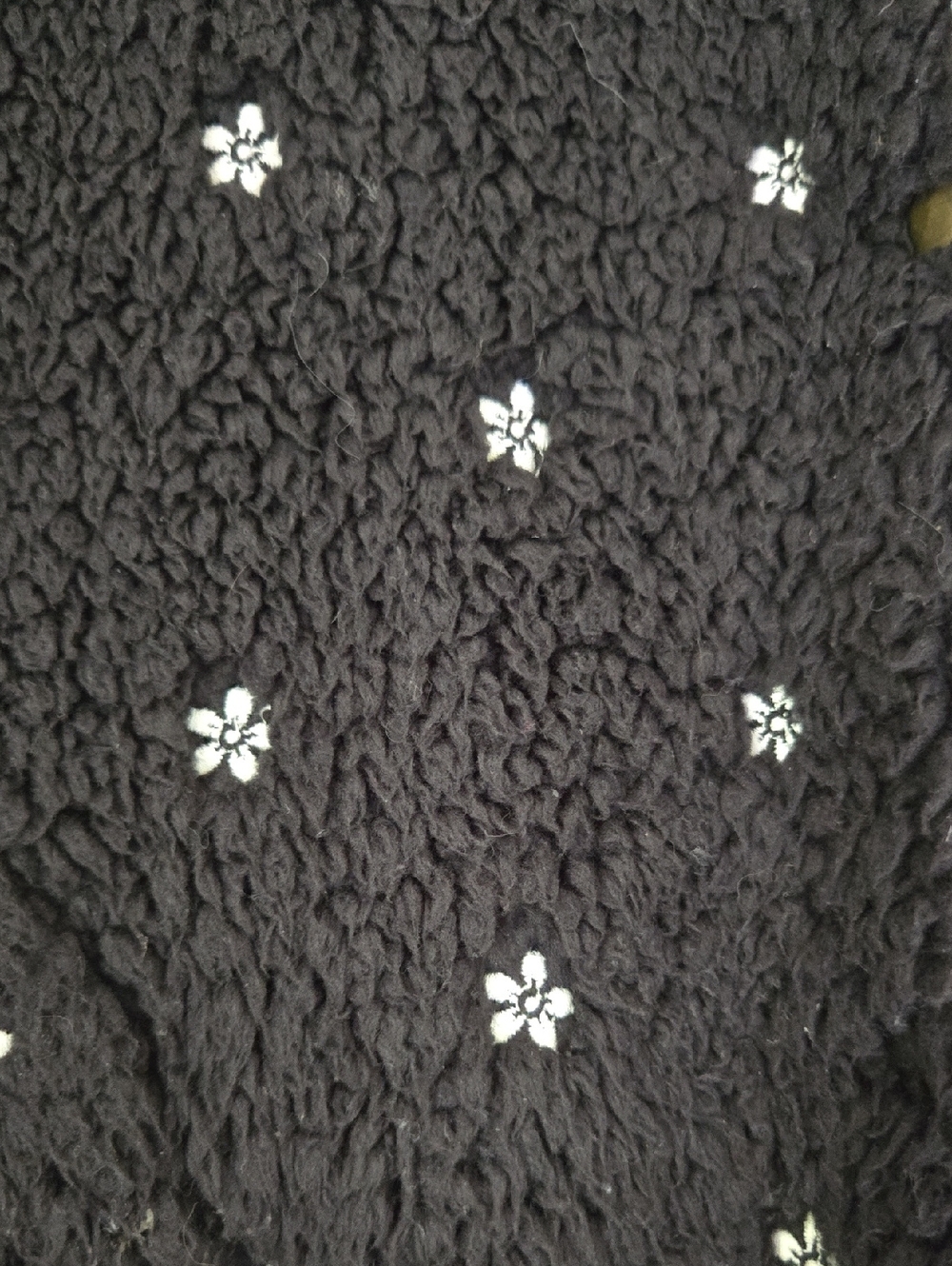 THE GREAT Sherpa Jacket - Emboidered Daisy Print - Sz 3 - Picture 3 of 4